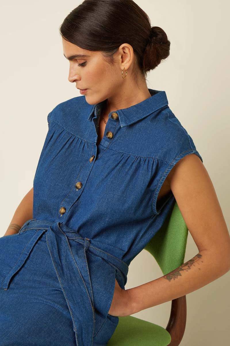 Amy Jumpsuit Chambray - King Louie
