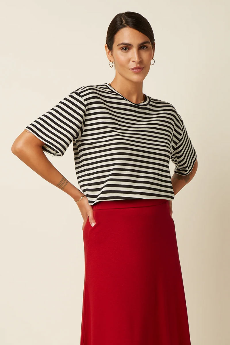 Alternative view of Boxy Top Chopito Stripe - King Louie