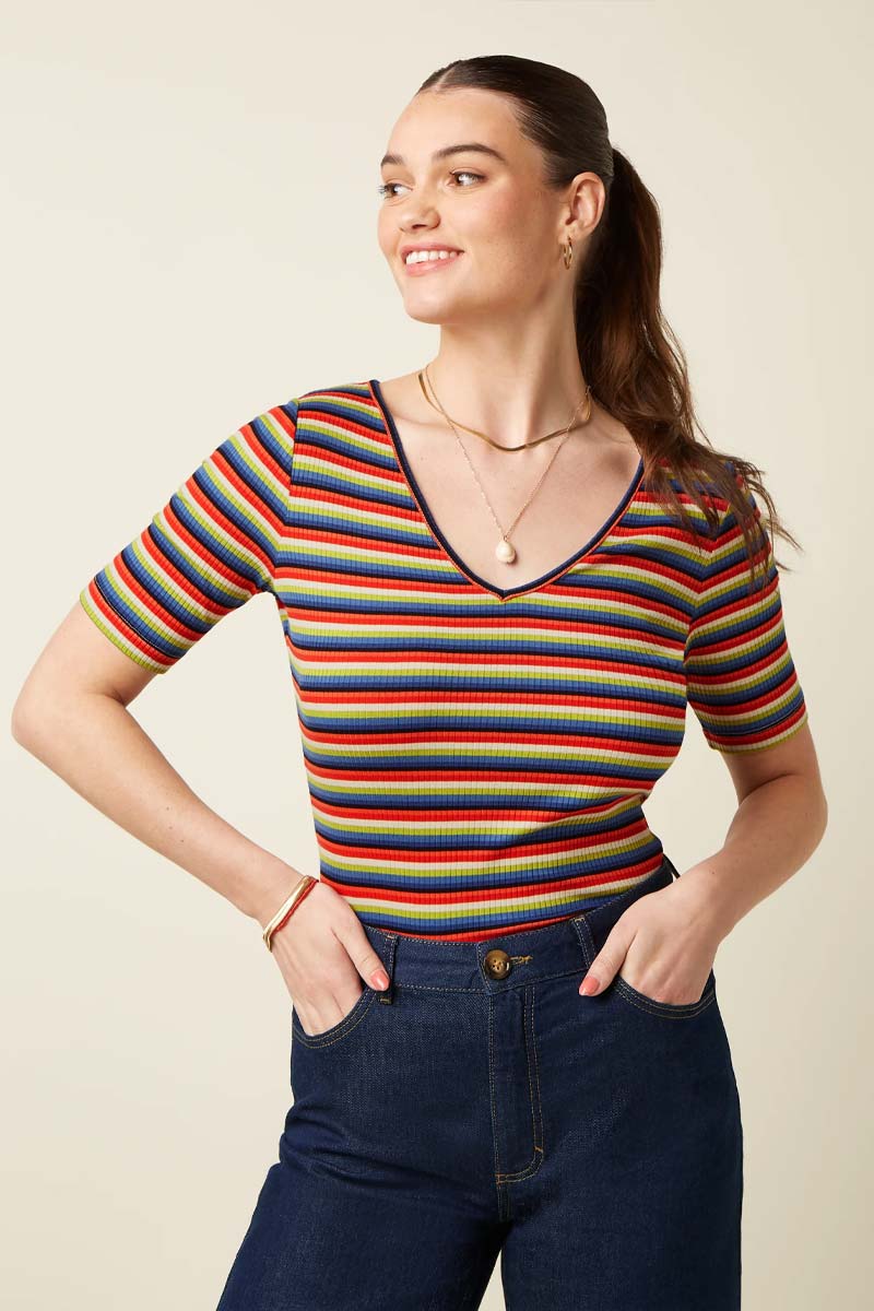 Carice V Top Samui Stripe - King Louie