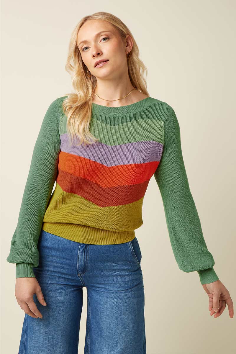 Audrey Bell Top Wonder Green Envy - King Louie